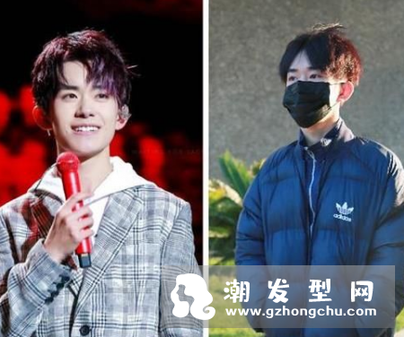 暗紫色头发效果图片 像黑色正常吗