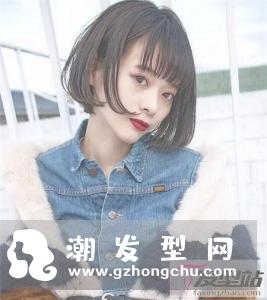学生短发内扣发型 清新韩范减龄