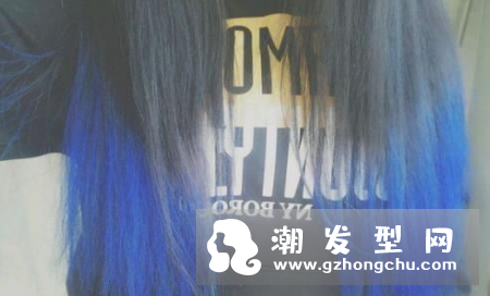蓝色头发褪色后效果图 什么肤色的人适合