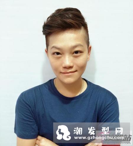 中性帅气女生超短发型 两边剃掉不仅修颜还很潮