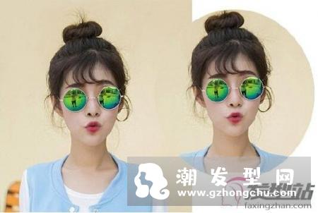 超甜美花苞头盘发发型 不容忽略的青春活力扎发