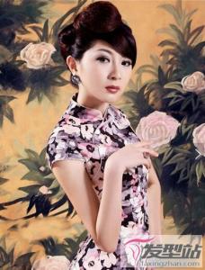 女性爱司头盘发发型 复古民国风端庄高贵