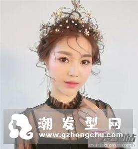 抽丝新娘盘发设计 唯美迷人四座皆惊