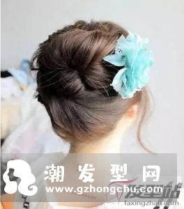古典舞簪子盘发教程图解
