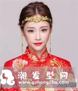 中式新娘盘发发型 简约浪漫极具古典美
