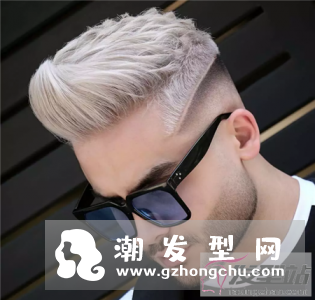 头发铲青一半更流行 个性有型短飞机头