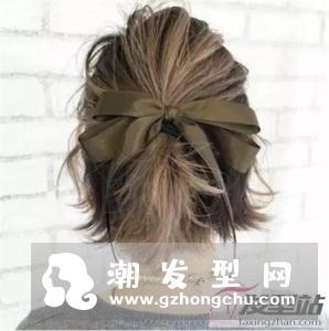适合热天的短发扎发 这十款质扎发甜美如精灵