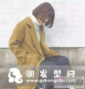 学生短发内扣发型 清新韩范减龄