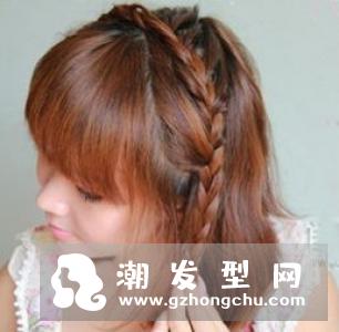 短发怎么扎好看 短发女生编发发型教程步骤
