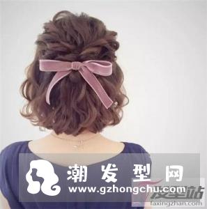 适合热天的短发扎发 这十款质扎发甜美如精灵