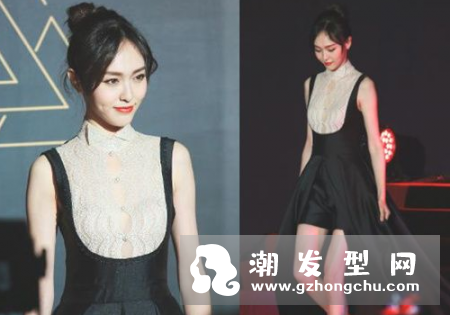 星光大赏2017唐嫣发型叫什么 同款花苞头怎么弄