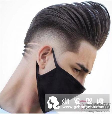 形变背头这样定型设计的发型,矮个子的男生可以选择这款