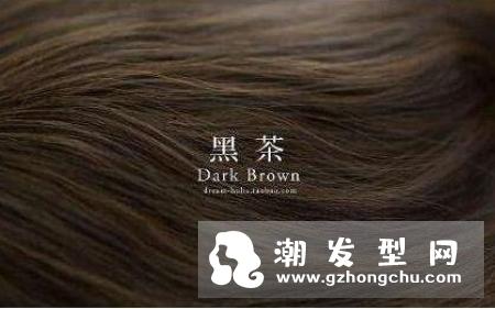 黑茶色掉色是什么颜色 阳光下黑茶色头发图片
