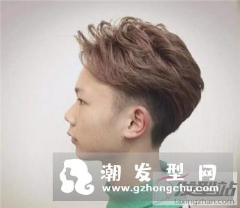 男生经典烫染发型 侧削all back朋克