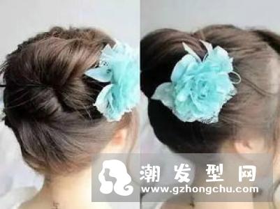 古典舞簪子盘发教程图解