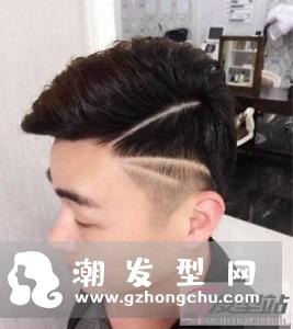 男生三道杠刻痕发型 个性酷炫回头率超高