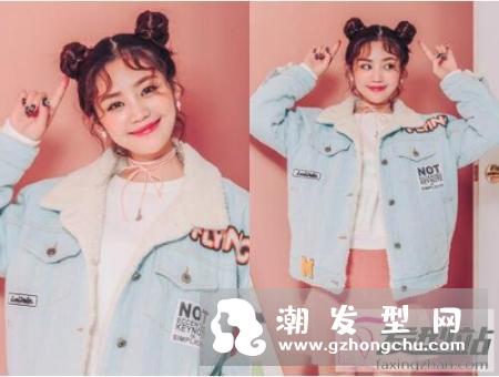 左右双丸子头这么扎好看 萌萌哒展现双重可爱