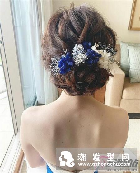 鲜花头饰新娘发型 结婚当天选这款绝美