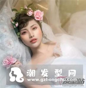 韩式婚纱照新娘发型 凌乱感造型尽显浪漫