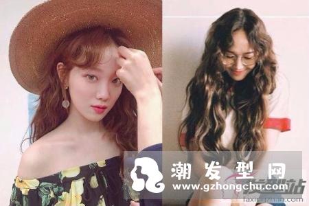 带一点微波线条的蓬松水波卷发 修饰脸型又能增加女人味