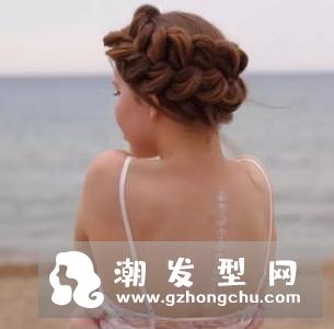 欧式新娘简约编发发型 简洁俐落而且大方得体