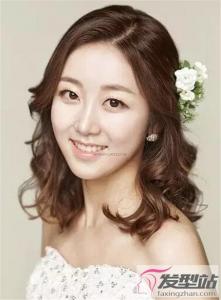 婚纱照短发新娘发型 打造最美短发女神