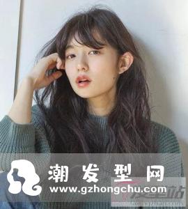 ins风中长发卷发 洋气修颜就是最美小仙女