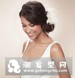 简单大气中式新娘盘发图片 各种盘发风格应有尽有