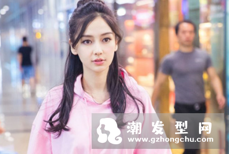 无刘海半丸子头怎么扎 适合长发吗
