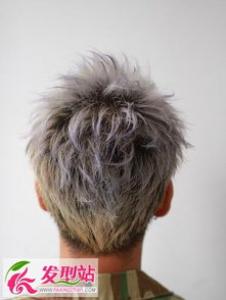 男士发型铲青雕刻 all back 推后边