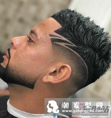 男士渐变Fade发型 搭配刻痕酷炫有型
