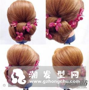 甜美鲜花新娘发型 自带花仙子灵气