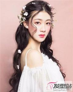 长发散发新娘发型 长卷发浪漫又唯美