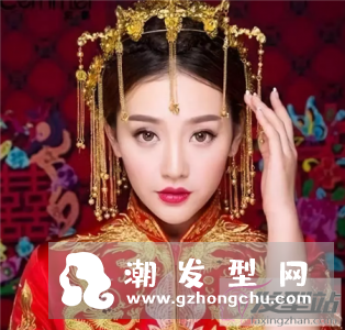中国风古装新娘发型 演绎唯美古装感
