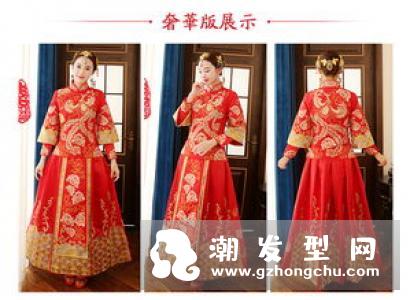 穿秀禾服如何选发型 盘发演绎中式复古风