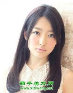 中长发女生内扣发型图片 演绎清新森系淑女