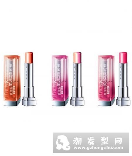 美宝莲三色口红怎么涂 轻唇膏咬唇系列试色图片