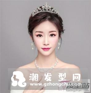 韩式清纯新娘盘发 名媛风甜美文艺苑