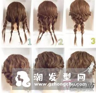 精美结婚当天发型 新娘编发图解自己编