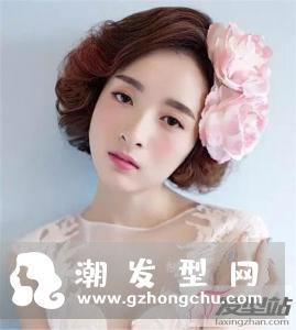 圆脸新娘适合的发型 修颜短发打造巴掌脸