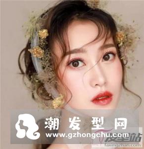 气质韩式新娘发型 森系鲜花新娘最美