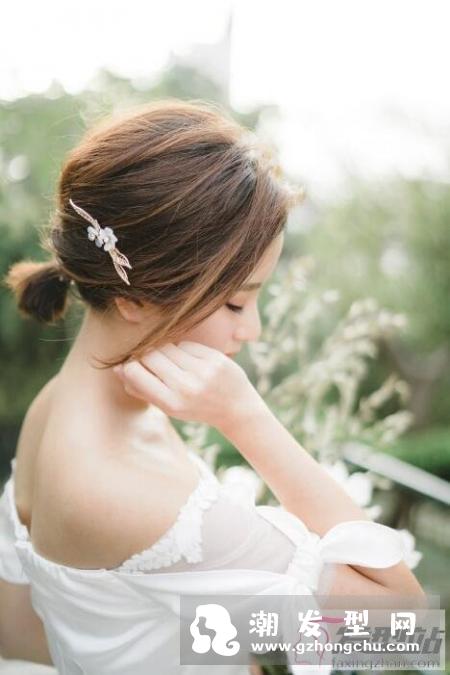 短发新娘发型无变化？化妆师教短发新娘Set头衬脸型