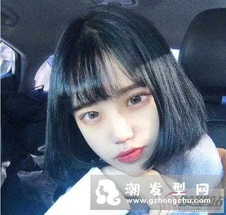 适合学生党的发型女 空气刘海波波头只有学生才能驾驭