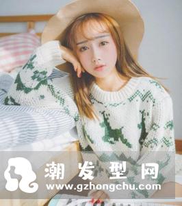 女生亚麻色头发图片 长直发卷发都好看