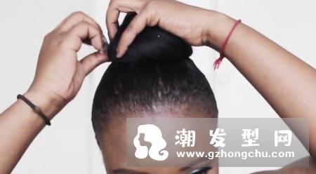 短发丸子头的扎法图解 你的假发准备好了吗