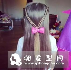 儿童编发发型图片 麻花鱼尾辫怎么扎图解