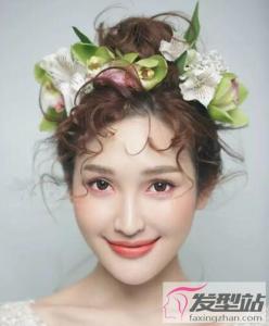 有刘海的新娘发型 百变刘海瘦脸显气质