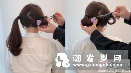 超简单双马尾卷出温柔内弯方法 发尾绝美C字卷度秒变韩国小姐姐