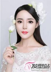 新娘中长直发发型 唯美优雅仙气逼人