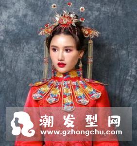 新娘秀禾服头饰发型 影楼新娘古装造型